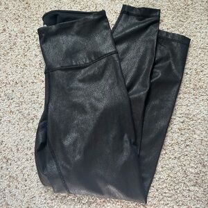 90 Degree Faux Cracked Leather Leggings
